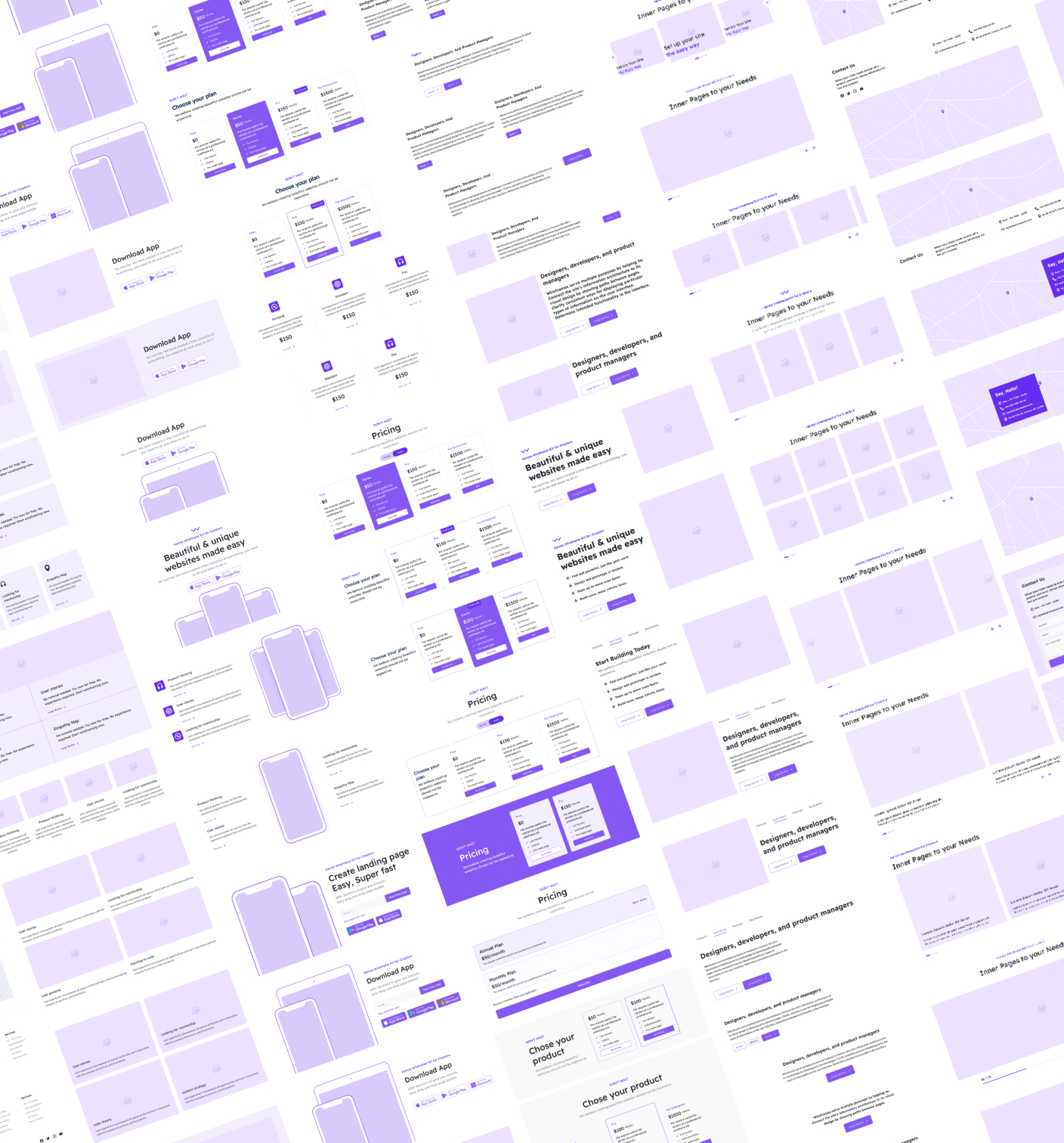 Browse Wireframe Kit